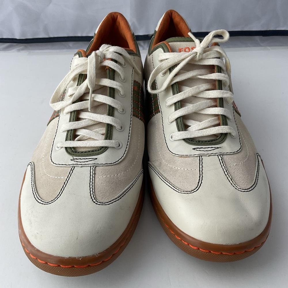 Fossil Typographie College Campus Leather And Suede Sneakers Men’s Size 13 - Picture 3 of 12